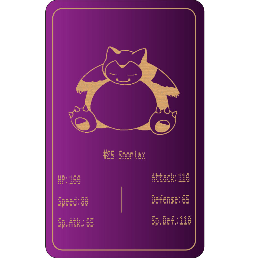 #25 Snorlax - Pokemon Card Collection