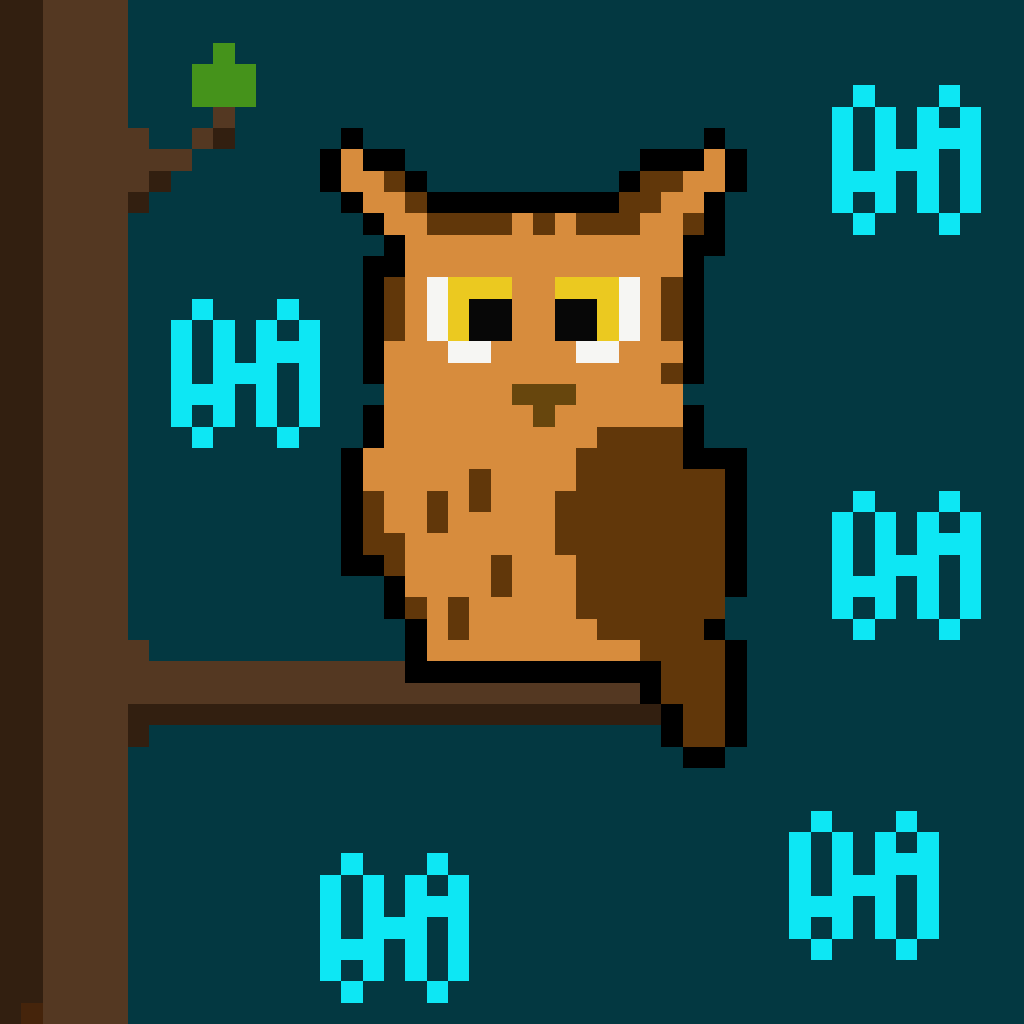 Harmony Rise Pixel Owl  #49 (Animated)