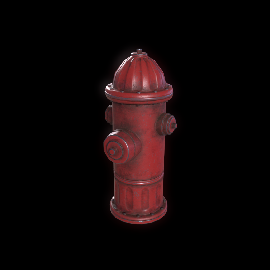 Hydrant - game ready model (UE / Unity)