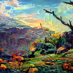 Premium Landscape Painting #16