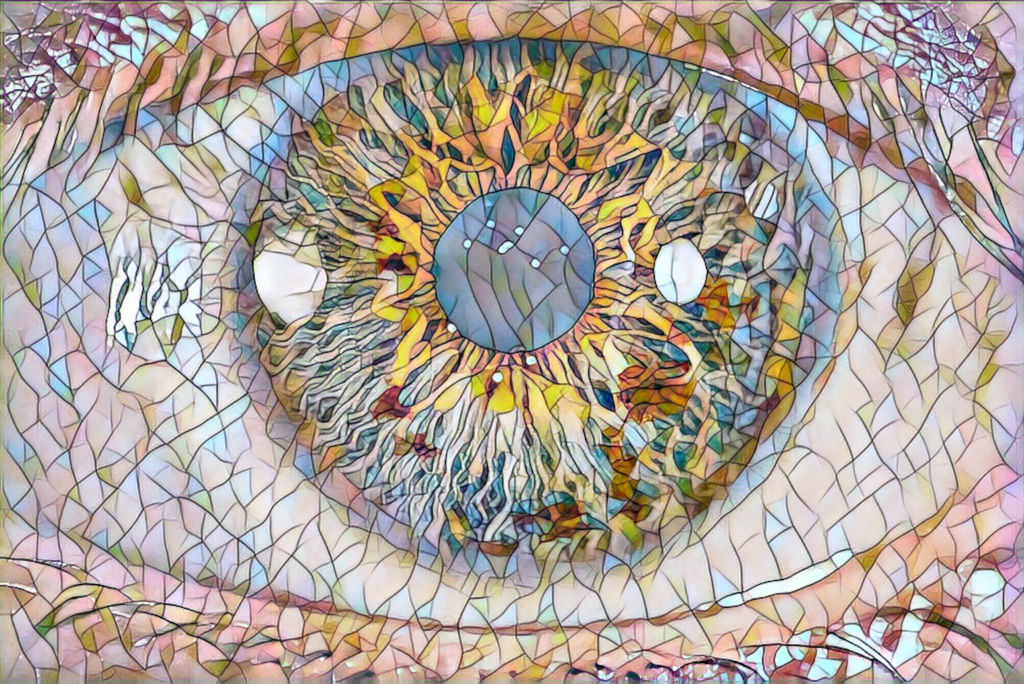 Mosaic eyes: Look carefully