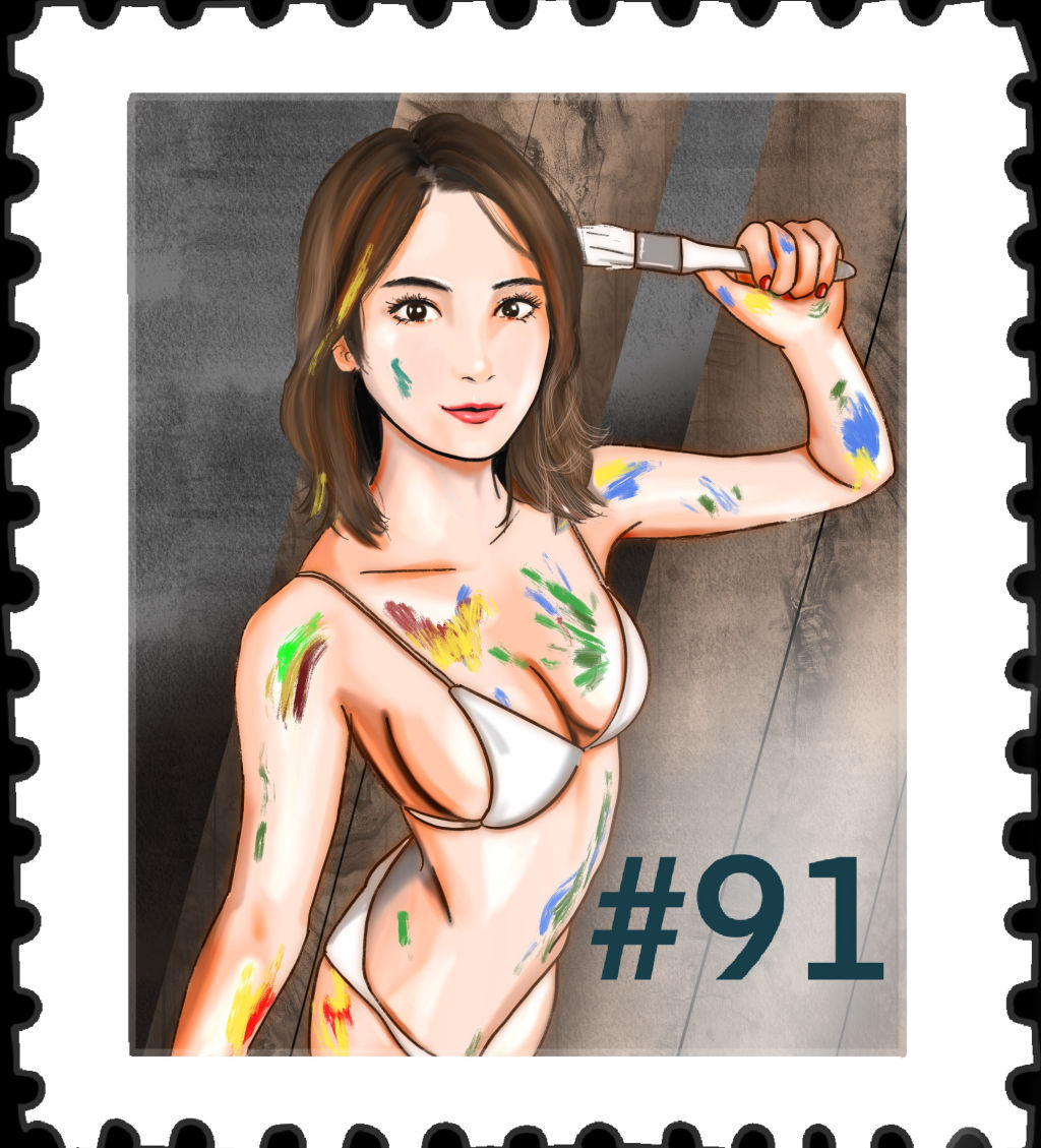 Girlfriend Stamp #091/999