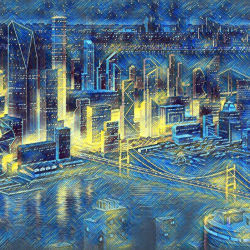 The Starry Night at City