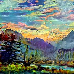 Premium Landscape Painting #37