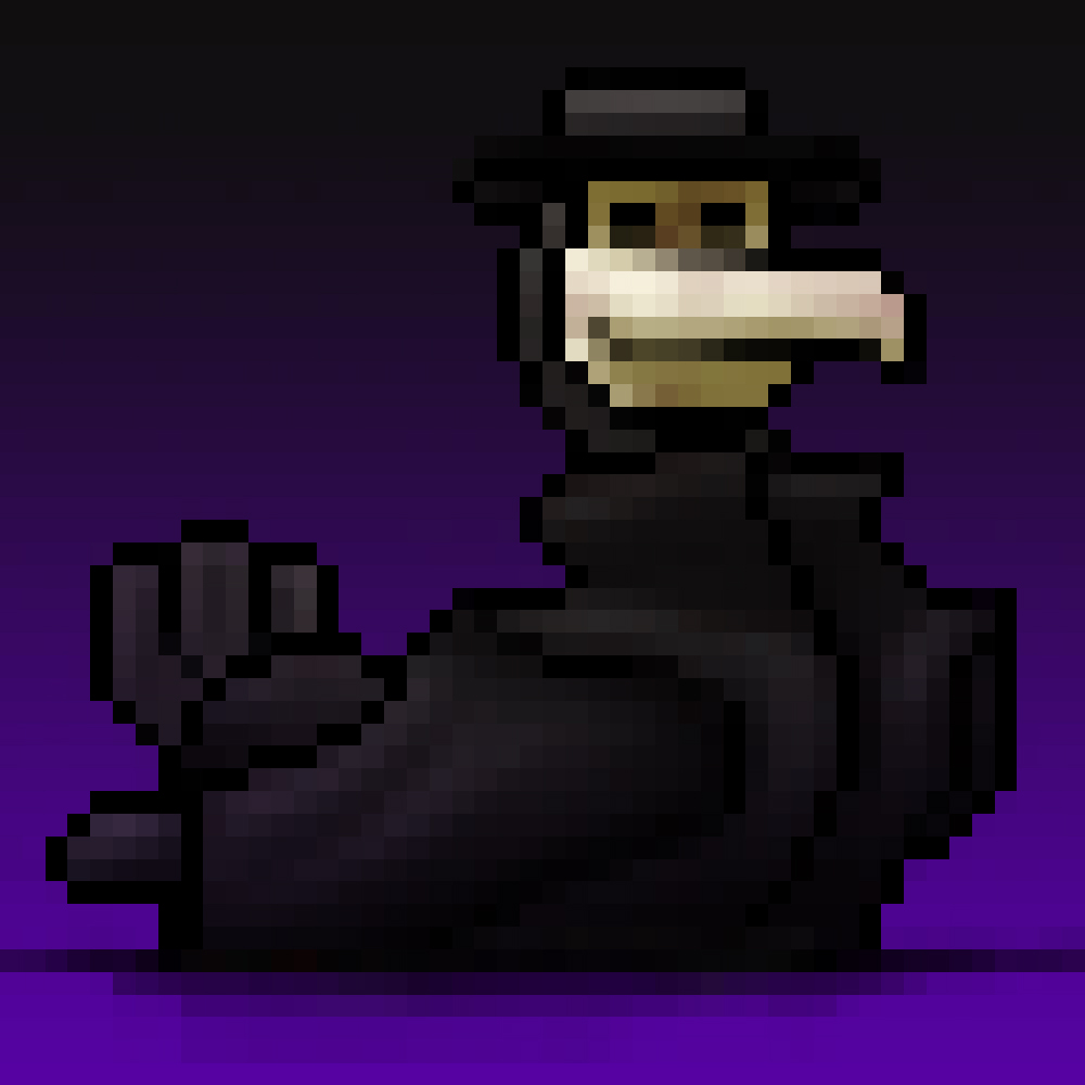 CRYPTODUCK #137 "THE PLAGUE DOCTOR DUCK"