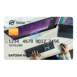 Elegant XLM Stellar Credit Card