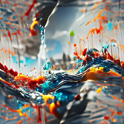 Santuary Water Abstract Art #58