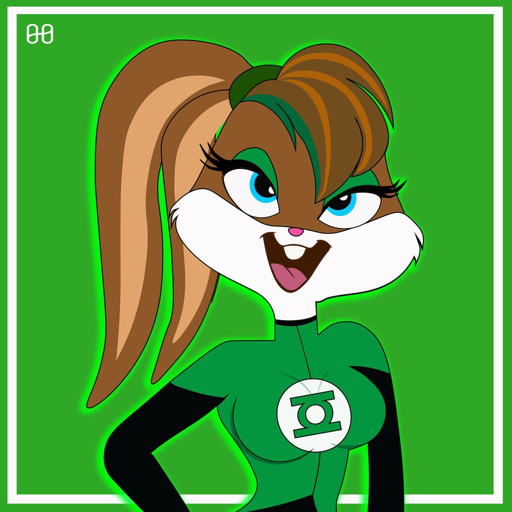 Girls Bunny #6 Green Latern