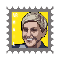 Ellen Degeneres #30 Pixel Stamp
