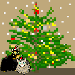 Winter holiday Boom and Wald cats#1