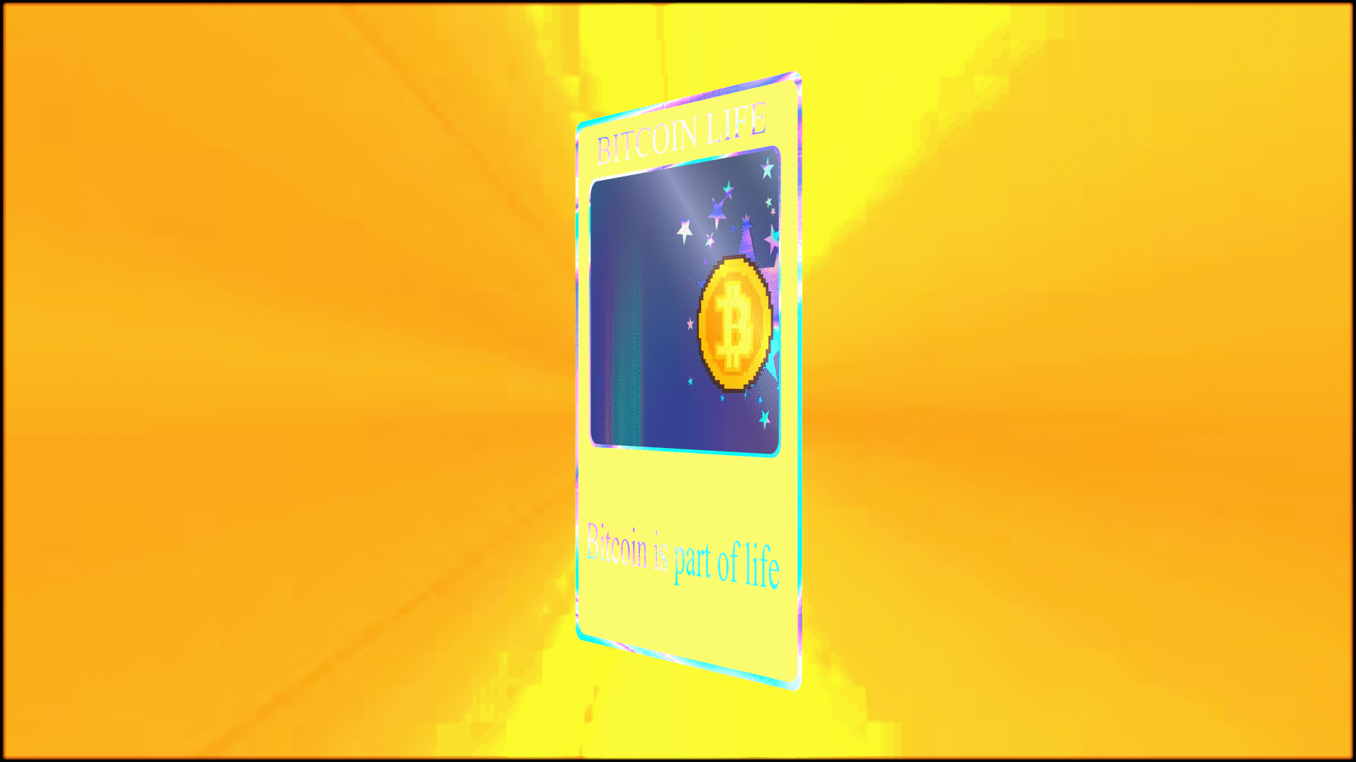 The Gold Edition Rotating Bitcoin Card