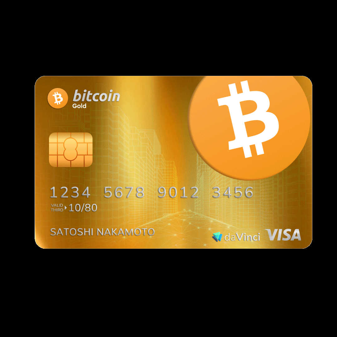Motion Bitcoin Gold Credit Card