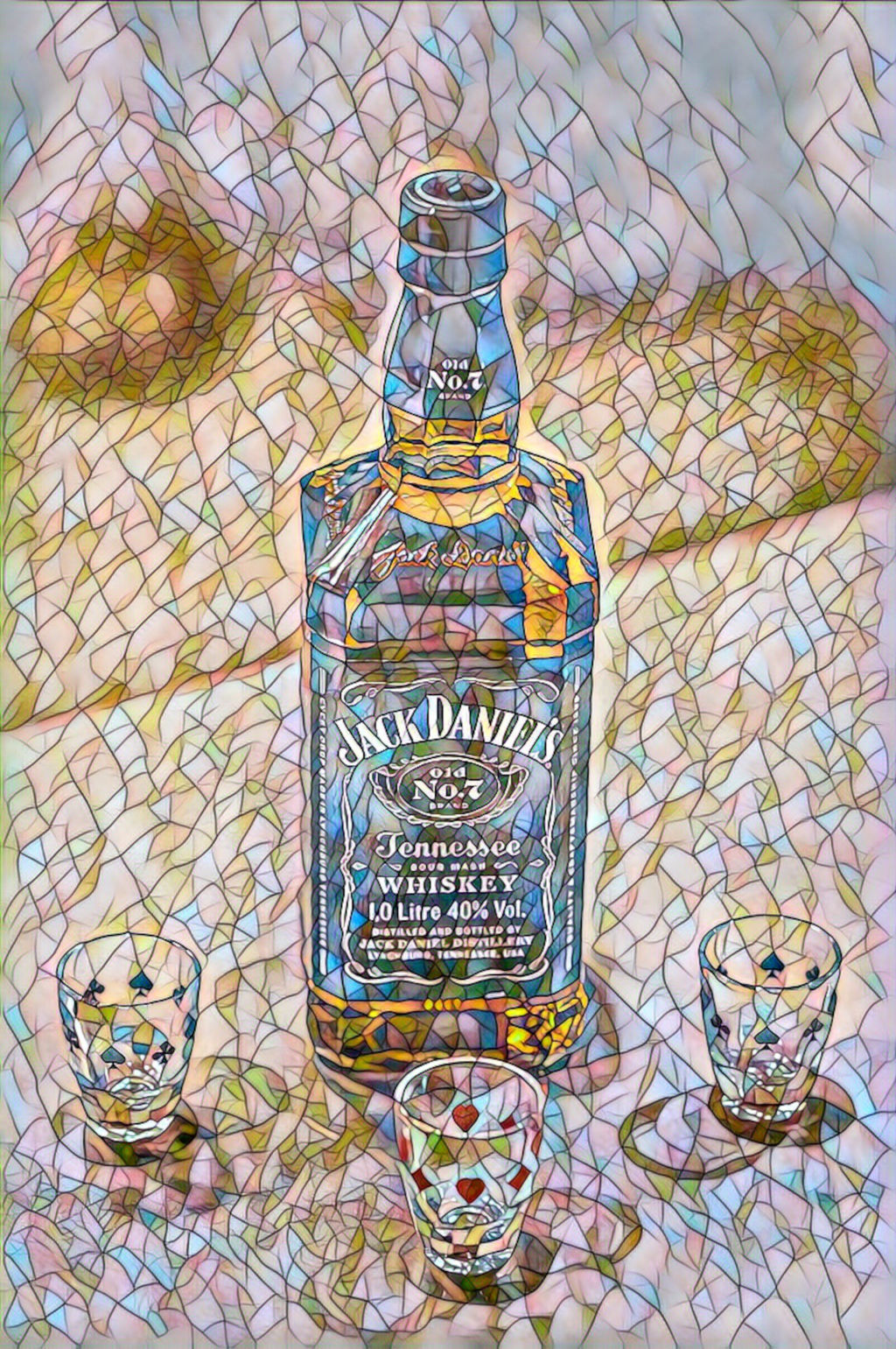 Mosaic eyes: Jack Daniels