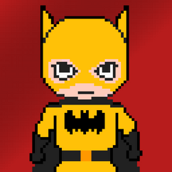 Acc Batman Kid Pixel #3 Yellow