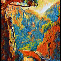 Passage in the canyon