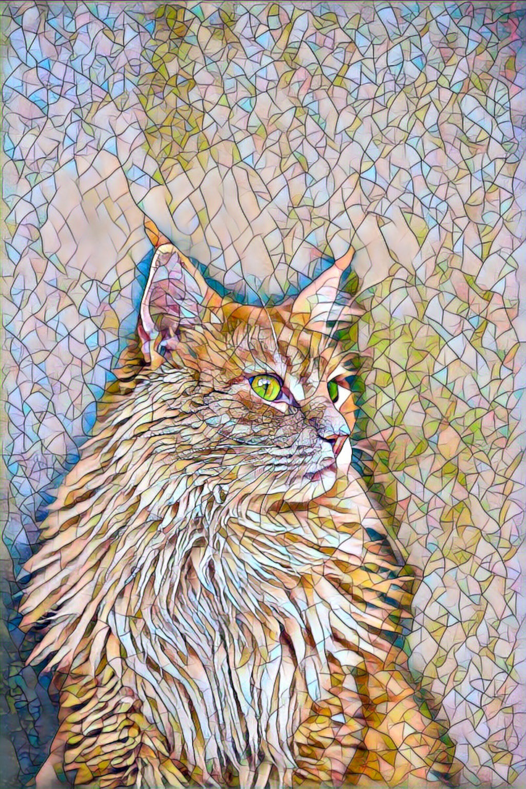 Mosaic eyes: I'm Lion!