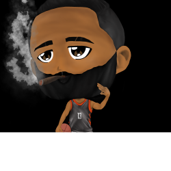 JH1 - James Harden Smokin' 3s (BLK)