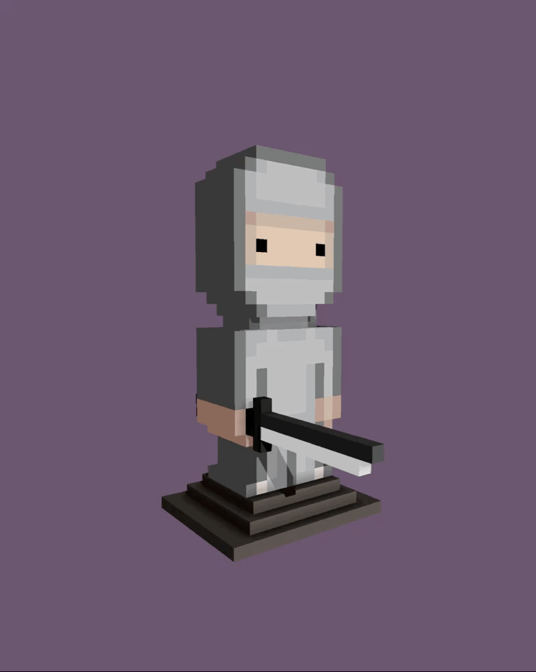 3D Ninja Pixel #2