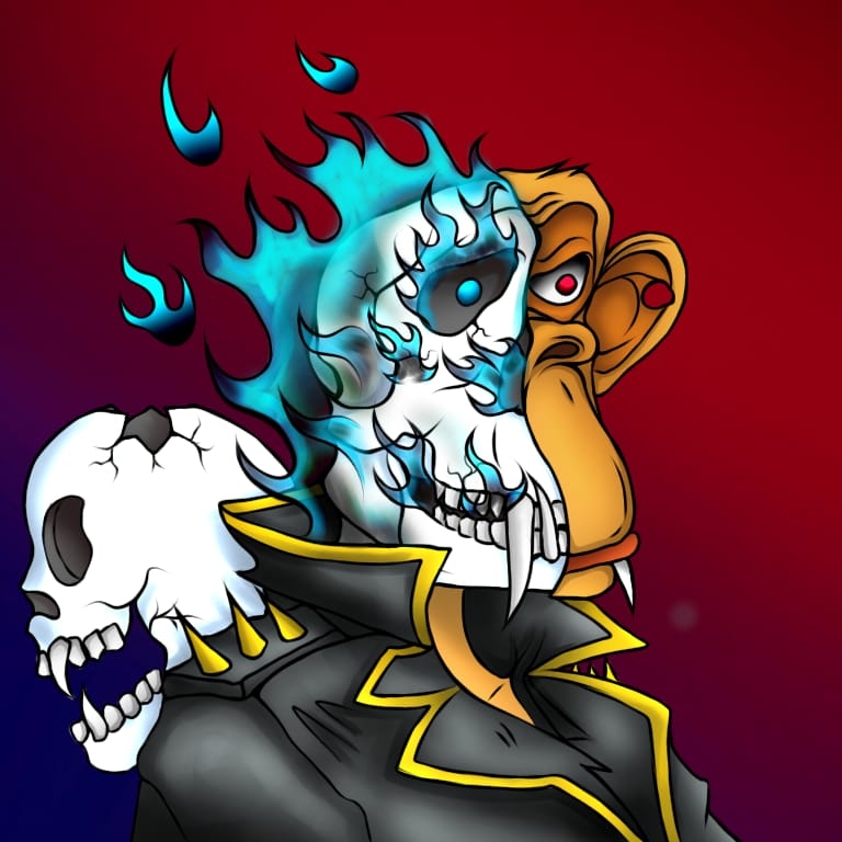 Mutant ape Ghost rider