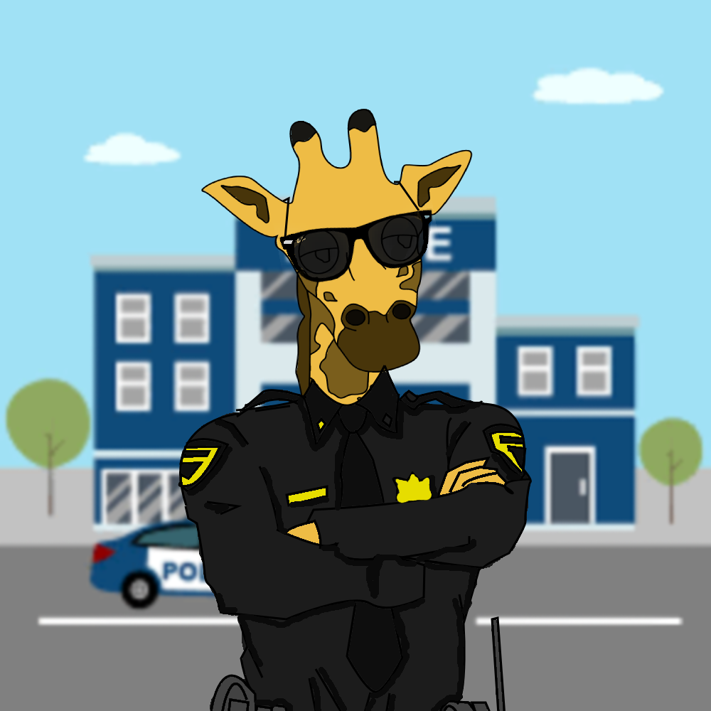 Chill Giraffe Police Edition
