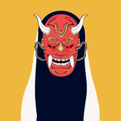 #Masked Ghost 'The Hannya mask'