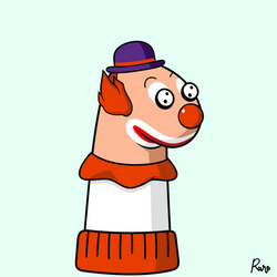 #79 Scary Clown Sock