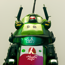 Pink And Green Robots LTD No.6