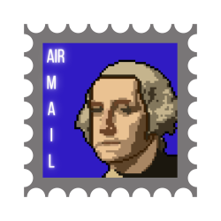 George Washington #22 Pixel Stamp