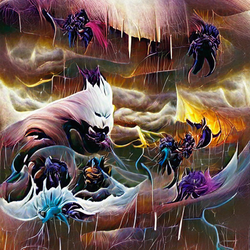 Sea Monsters with Rain