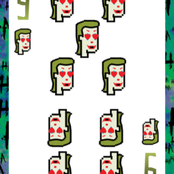 9 of Hearts (Joker Playing Cards)