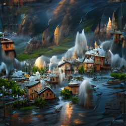 Fantasy Village In River #86