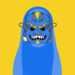 #Masked Ghost 'Demon mask'