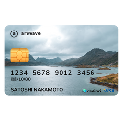 Elegant Arweave Credit Card