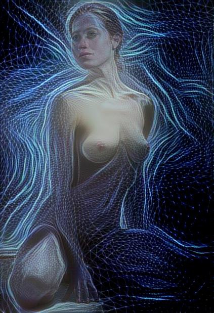 Woman Light Aura Pose #02