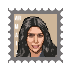 Kim Kardashian #16 Pixel Stamp