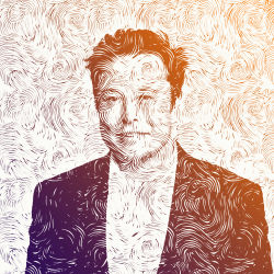 Elon Musk - Abstract Waves