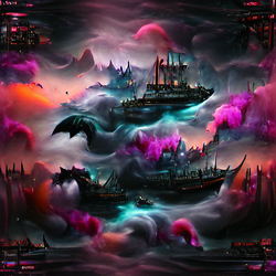 Dark Ship Abstract #118