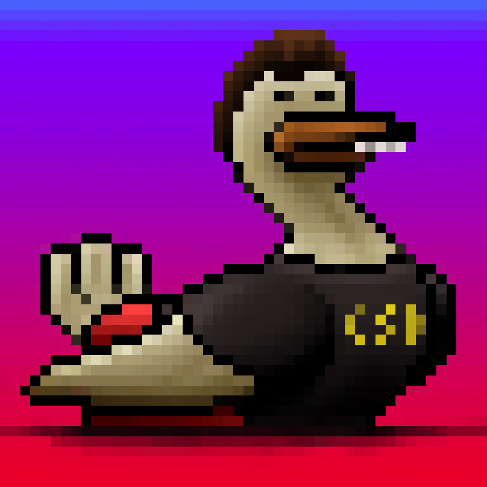 CRYPTODUCK #180 "THE BUTT-HEAD DUCK"