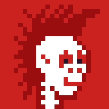 Kz-Cryptopunks #28/50 Cryptopunk skull