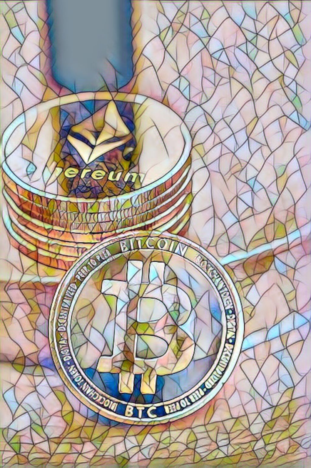 Mosaic eyes: Bitcoin $