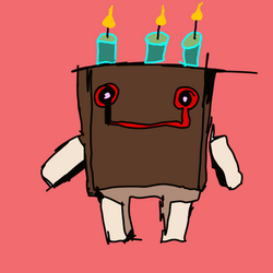 Chocolate Cake Birthday Cubie