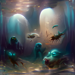 Creatures In Underwater Caves #22