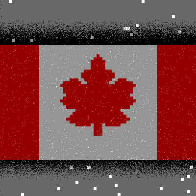 Canada Flag Pixelated