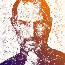 Steve Jobs - Abstract Waves