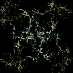 Blue Green Yellow Fractal 167