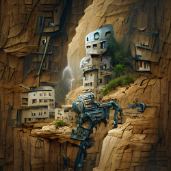 Cliff Town In The Moon #42