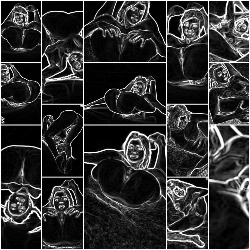 Art white line Daisy pose _#ALL#