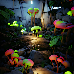The Fluorescent Mushrooms