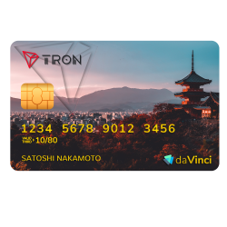 Elegant TRON Credit Card