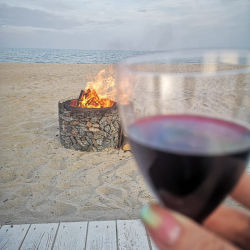 Wine in fire